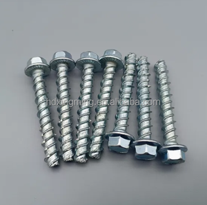 Carbon thép mặt bích mạ kẽm đầu máy giặt sửa chữa Bolt tự khoan bê tông vít đầy đủ chủ đề - Product Image 2