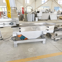 Crible vibrant linéaire double couche haute fréquence avec moteur PLC, capacité 500kg/h-1000kg/h, marque XT, pour maïs, soja, noix, légumes