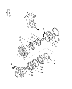 <span class=keywords><strong>Kubota</strong></span> <span class=keywords><strong>KX101</strong></span> U30 Accionamiento <span class=keywords><strong>final</strong></span> de la excavadora TM04I Conjunto de reducción de motor de viaje hidráulico Accesorio de piezas de repuesto de excavadora - Product Image 4