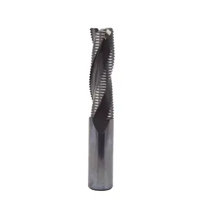 TCT End Mill for Wood Spiral Roughing Cutter with Groove Chip Removal