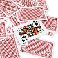 Cartes à jouer en PVC imperméables de haute qualité ou cartes en papier, boîte cadeau personnalisée, 100% matière plastique, emballage double set