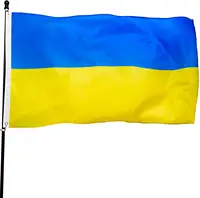 Bandera Nacional de Ucrania, 3x5 pies, banderas nacionales de Ucrania, poliéster con arandelas de latón, 3x5 pies