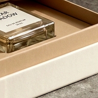 Boîte à parfum rigide en deux parties, blanche, de luxe, personnalisée, avec couvercle amovible, doublure en éponge réutilisable, boîte cadeau haut de gamme