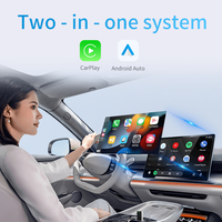 Adaptateur sans fil CarPlay & Android Auto WiFi 4.2 + Bluetooth 4.2 Connexions USB-A USB-C Taille mini Plug & Play Connexion la plus rapide