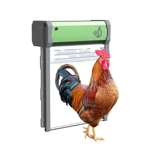 HHD Automatic Chicken Coop Door Battery Solar Powered Timer Light Remote Control
