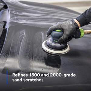 OEM Pyramiden-3D-Struktur 6 Zoll 150 mm Klett-Schaumstoff Schleifscheiben mit feinem Siliziumkarbid für Nass- und Trockenschliff beim Auto-Polieren - Product Image 6