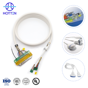 132CX42AWG câble de connexion de poignée de sonde à ultrasons à faible capacité câble de sonde à ultrasons médical pour l'inspection par ultrasons B - Product Image 1