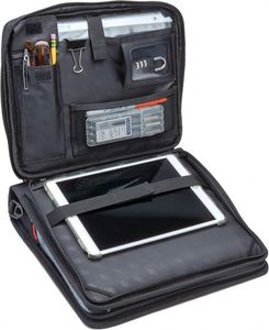 Free Sample BSCI Family Document Organizer <b>3</b> <b>Ring</b> Zipper <b>Binder</b> Professional with Expanding File and Shoulder Strap - Product Image 3