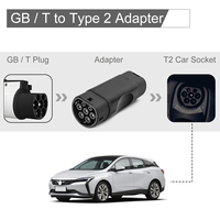 Adaptateur de charge EV ZENCAR Fast 32A 22KW 3 phases GBT vers prise Type 2 IP54 pour voitures européennes