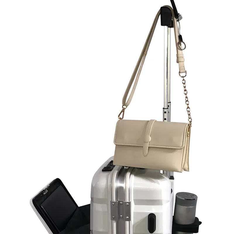 SJPP001 bagages multifonctionnels avec ordinateur portable cadre en aluminium chariot voyage sacs à roulettes 20 "affaires PP valise