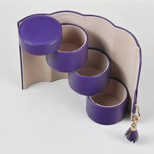 회전식 보석함 우아한 공간 절약형 보석 정리함 - Product Image 2