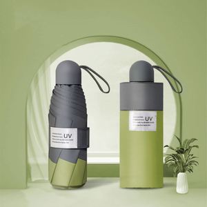 Nouveau style de parapluie de poche compact à cinq plis, protection UV et anti-soleil, design pliable portable pour une utilisation par tous les temps - Product Image 2