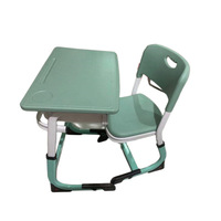 Ensemble de bureau et chaise d'écolier ergonomique en métal, économique et sûr, pour l'école primaire