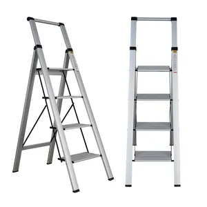 BOWEITI Stable Thickened professional 4 step aluminum household step ladder with cheapest price