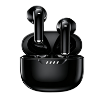 Écouteurs sans fil Bluetooth 5.4 semi intra-auriculaires TWS avec affichage LED de la batterie, étui de charge Type-C, écouteurs pour le sport