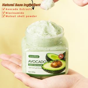 Crème Exfoliante Corporelle Bio Blanchissante en Gros pour <span class=keywords><strong>SPA</strong></span>, Apaisante, Hydratante, Liftante, Affinant la Peau, Gommage Corporel à l'Avocat et <span class=keywords><strong>au</strong></span> <span class=keywords><strong>Sel</strong></span> Marin - Product Image 2