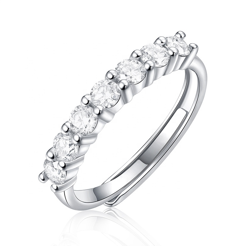 HMOIS rings customized 925 sterling silver rings women 1.0ct VVS moissanite rings jewelry women