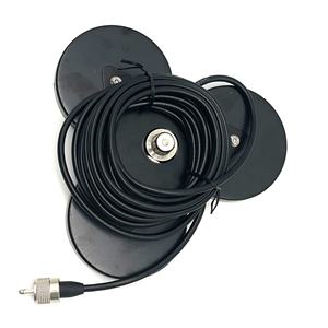 Base de montaje de <span class=keywords><strong>antena</strong></span> magnética resistente NMO de 8,8 pulgadas, Base de imán de <span class=keywords><strong>antena</strong></span> móvil de vehículo triangular para antenas CB/HF/VHF/UHF NMO - Product Image 1