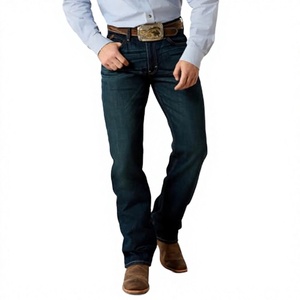 Jeans da Uomo M4 Vintage Boot Cut a Vita Bassa in Denim 100% Cotone Lavaggio Medio Roadhouse - Product Image 3