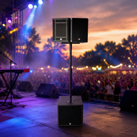 I.EVOICE ODM OEM Caisson de basses actif 12 pouces 4 et 8 ohms, aimant en ferrite, audio haute résolution 1000W pour la maison, les fêtes, les performances en extérieur et la musique
