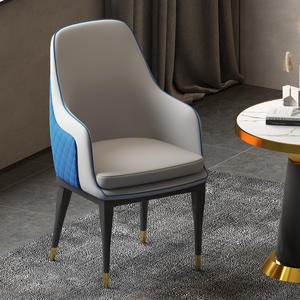 Proveedor de muebles de lujo para el hogar, restaurante, cena, tela, acento, sillas de comedor modernas, silla decorativa de cuero - Product Image 4