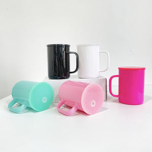 <span class=keywords><strong>Taza</strong></span> de vidrio en blanco para sublimación de 17oz, paquete de 25 tazas de café de almacén de EE. UU. para café helado con tapa de plástico PP y pajita - Product Image 2