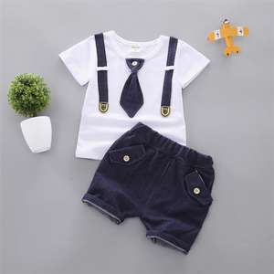 Vêtements d'école pour bébés et jeunes enfants, ensembles de pantalons uniformes à colorier pour garçons, fabriqués en Chine - Product Image 4