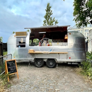 Frosted OEM Trailer Food Truck BBQ Stainless Steel <b>Grill</b> Food Trailer Fully Equipped Pizza Oven Food Cart for Sale USA <b>UK</b> - Product Image 1