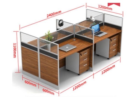 4 Way Cubicle Staff Modular Office Workstations Workstation Desk ...