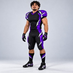Uniforme de football américain 2026 à faible MOQ, respirant, anti-UV, écologique, disponible à un prix raisonnable - Product Image 5