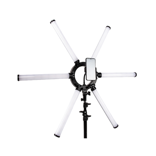 120W Professional Photography LED Video Tube Light Dimmable 3200-5600K 4800LM Ra>90 Studio Camera Lights 6 Lamp Tubes Plastic