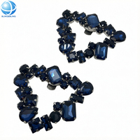 Breloques de chaussures en métal triangulaires brillantes avec boucles, clips de chaussures DIY en diamant et perles pour femmes, accessoires d'ornement pour chaussures
