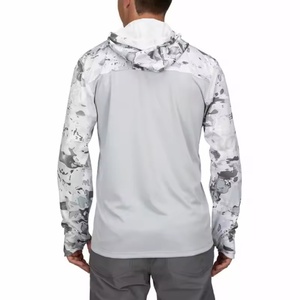 เสื้อตกปลาผู้ชาย UPF50+ ลายพราง แขนยาว แห้งเร็ว ระบายอากาศดี มีฮู้ดพร้อมหน้ากาก ไซส์ใหญ่สำหรับผู้ใหญ่ - Product Image 3