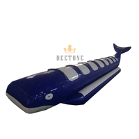 Haute qualité 0.9mm PVC bâche 8 passagers gonflable eau requin baleine tour banane bateau à vendre