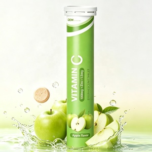 Tabletas Efervescentes de Vitamina C con Zinc, Multivitamínico, Suplemento para el Cuidado de la Salud, Venta Global - Product Image 1