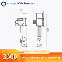 Kepala Pengelasan Multi-Proses Laser Genggam Weiye SUP22C Super Powerful Baru, 4 Mode Terintegrasi dengan Sensor Panas Bawaan 220V 1