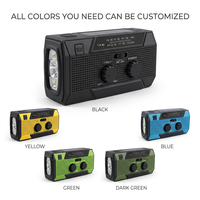 Radio de Emergencia con Linterna y Alarma SOS, Material Plástico ABS, Batería Recargable de 5000 mAh, Directo de Fábrica