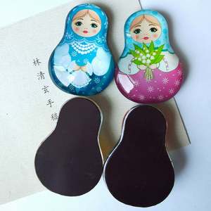 Imán de nevera 3D moderno con diseño de muñeca Matryoshka, recuerdo creativo de resina y poliéster para nevera. - Product Image 5