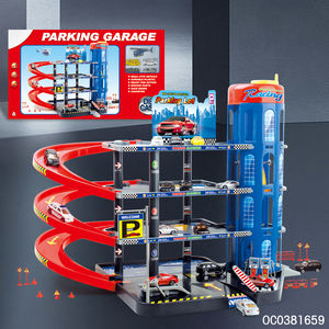 Jouets de <span class=keywords><strong>garage</strong></span> de stationnement pour enfants avec 4 étages, voitures sur rail assemblées, avec élévateur de <span class=keywords><strong>voiture</strong></span> <span class=keywords><strong>jouet</strong></span>, modèle de <span class=keywords><strong>voiture</strong></span> miniature - Product Image 6