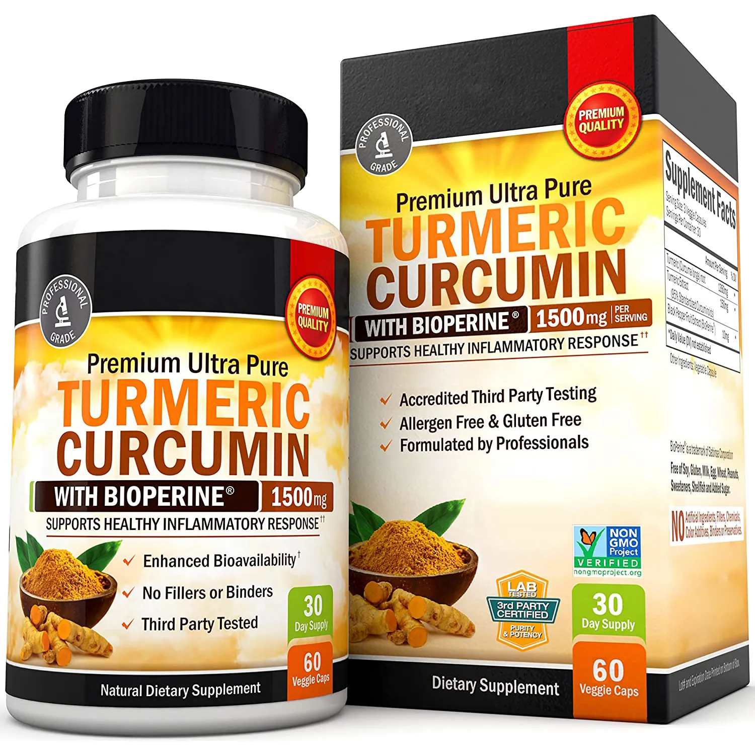 Oem chất lượng hàng đầu chất chống oxy hóa chống viêm NGHỆ CURCUMIN khỏe mạnh bổ sung viên nang