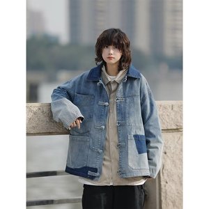 Chemise à manches longues à rayures verticales printemps/automne - Chic, ample, rétro et décontractée - Product Image 3