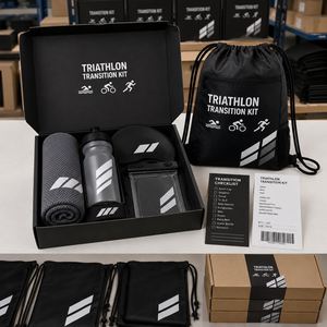 Kit de Transición para Triatlón Personalizado OEM ODM, Paquete para Eventos Deportivos con Múltiples SKU y Bolsa para Toallas - Product Image 4