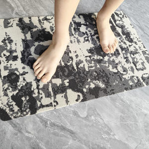 Alfombra de Baño Jacquard de Bucle Rectangular Antideslizante, Resistente a las Manchas, Fácil de Limpiar, para Baño, Pasillo, Hotel, Tamaño Personalizado Disponible - Product Image 4
