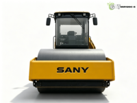 Rouleau compresseur vibrant à tambour unique SANY SSR120C-6 de 12 tonnes d'occasion |   CE |   EPA |   Moteur Kubota EURO 5 75KW à entraînement hydraulique pour travaux du sol