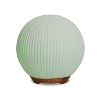 Diffuseur d'arôme électrique en céramique Walker, diffuseur d'huiles essentielles à ultrasons avec lumière LED, diffuseur en céramique en forme de boule
