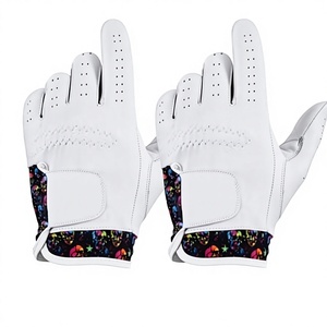 Premium Men's Cabretta Leather Golf <b>Glove</b> Breathable Non Slip Quick Drying Performance <b>Grip</b> Sports Practice Custom Logo - Product Image 2