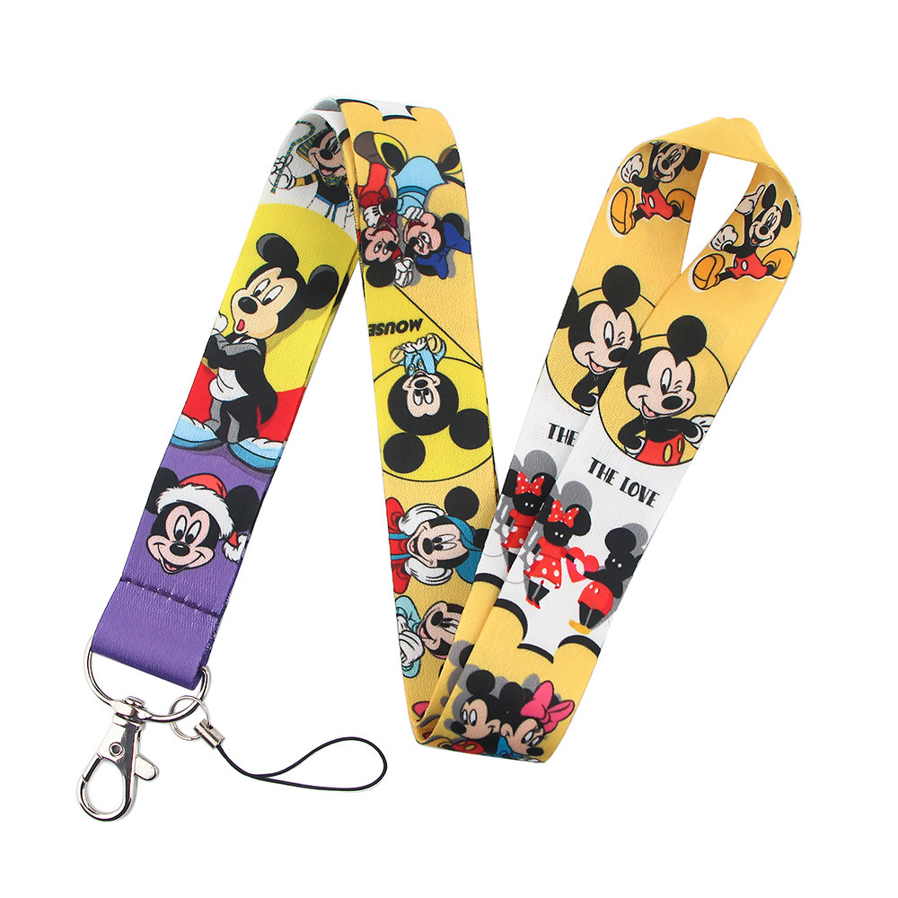 Hot Selling Cartoon Mickey Donald Minnie Daisy Lanyards Portable Phone Card Accessories Anti-Lost Lanyard for Promotional Gifts Image 2