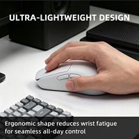 Ratón Inalámbrico para Juegos JINMS X7 Ultra, PAW3395 26000DPI, Tri-Modo, Ergonómico, RGB, Recargable, Óptico, para PC, FPS, Esports