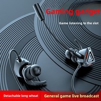 Casque de jeu E-sport personnalisé avec microphone, écouteurs intra-auriculaires Plug-and-Play 3,5 mm, transducteur dynamique, câble de 1,2 m pour mobile et PUBG