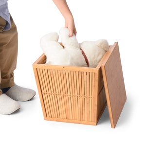 Competitive Price Eco-Friendly <b>Bamboo</b> Storage Wholesale Manufacturer Storage <b>Container</b> - Product Image 3